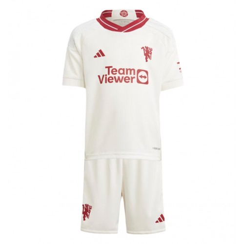 Maillot de foot Manchester United Troisième enfant 2023-24 Manches Courte (+ pantalon court)